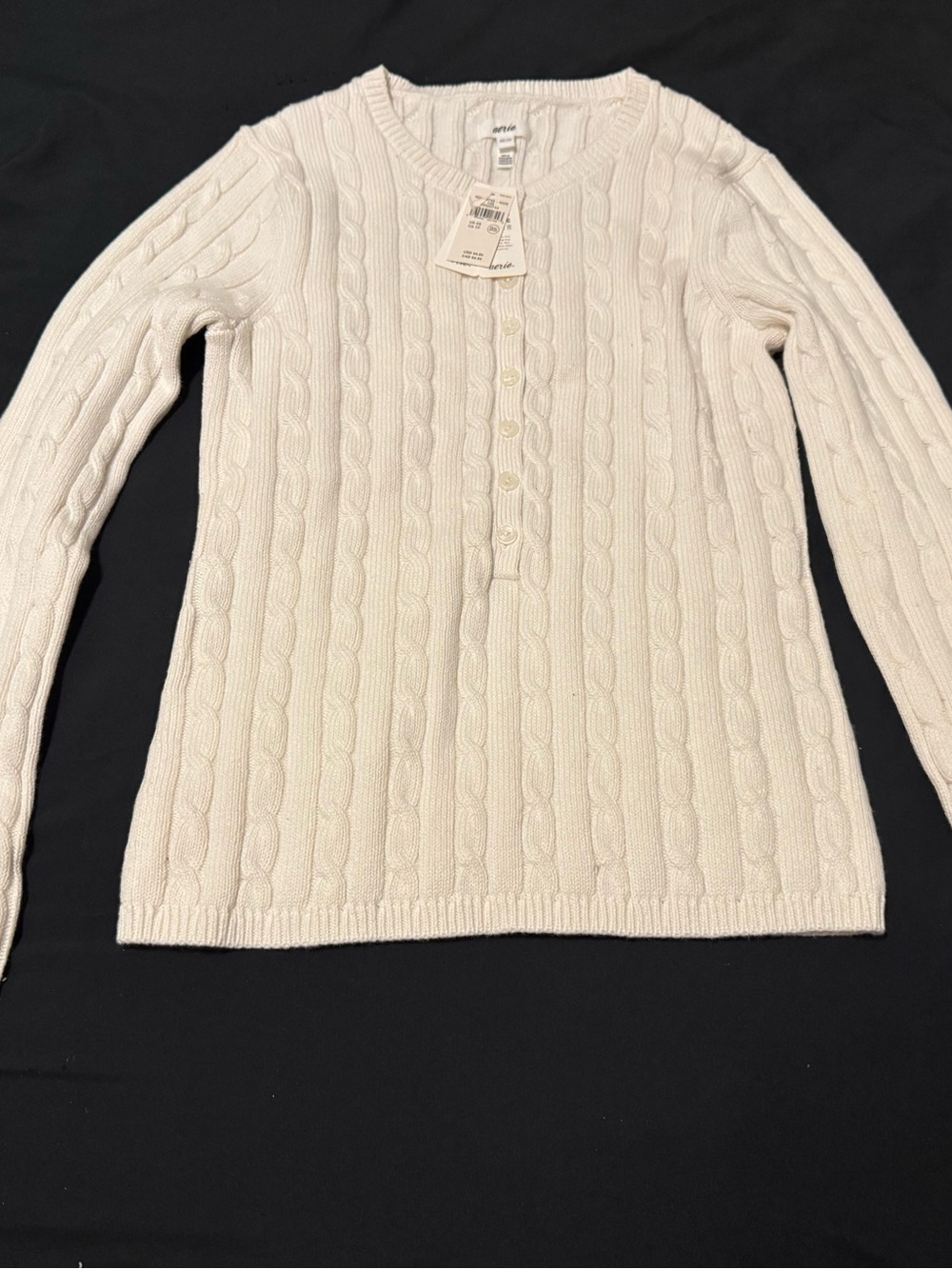 NWT! Aerie Cream Sweater Size XS